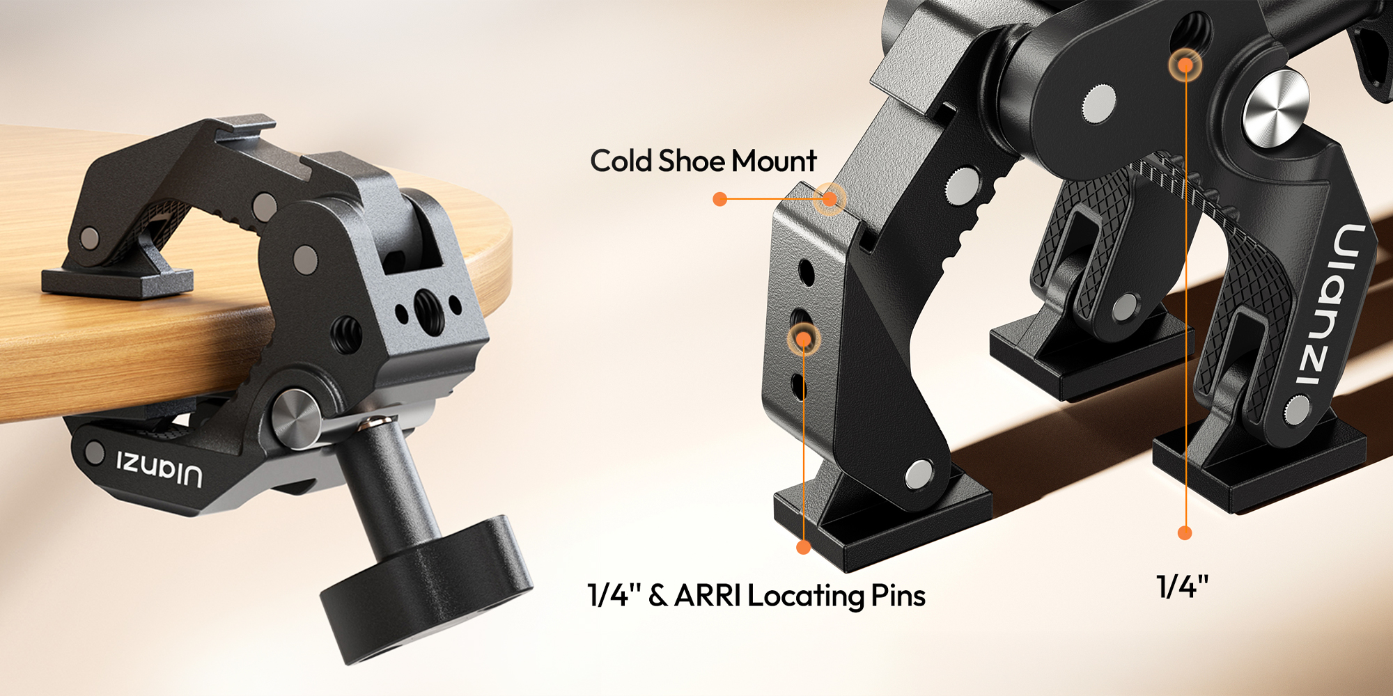 Ramię montażowe Ulanzi CO78 z uchwytem Super Clamp - dwusekcyjne